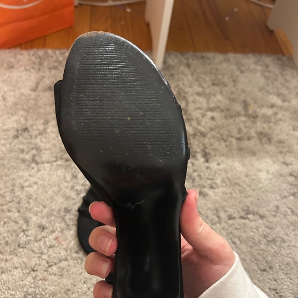 Black Michael Strapped Heels Size 7 - Picture 3 of 4